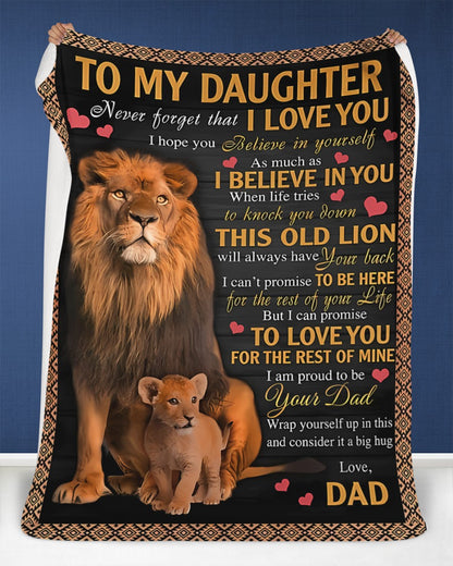 Special Gift For Your Daughter Blanket - From Dad (SKUB11-130)