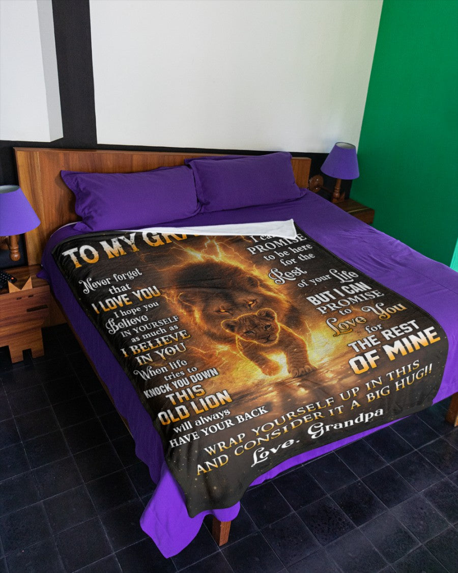 Special Gift For Your Grandson Blanket - From Grandpa (SKUB10-116)