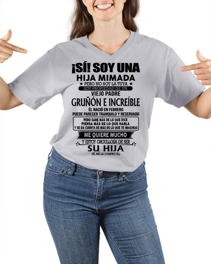 (Febrero) Padre Increíble - Regalo especial para hija - T02 (Sku.TbnA16)