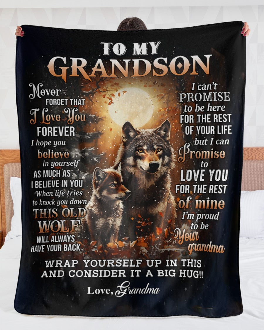 BLANKET FOR GRANDSON FROM GRANDMA (SKU2602-100)