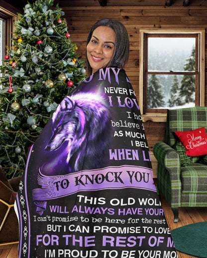 Special Gift For Your Son Blanket - From Mom (SKU2604-98)