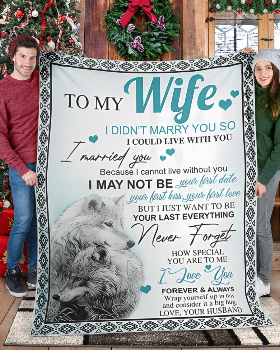 Special Gift For Your Wife Blanket - From Husband (SKU-CHAU-B15) FULL