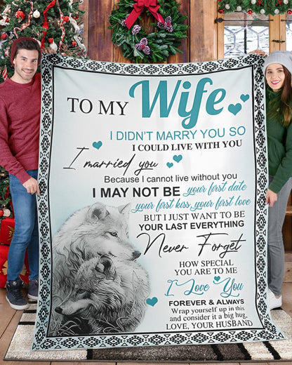 Special Gift For Your Wife Blanket - From Husband (SKU-CHAU-B15) FULL