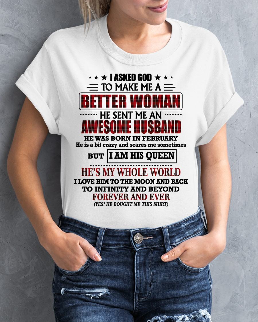 FEBRUARY - GOD SENT ME AN AWESOME HUSBAND - GIFT FROM HUSBAND - CCDI02 (SKU12-321-02)