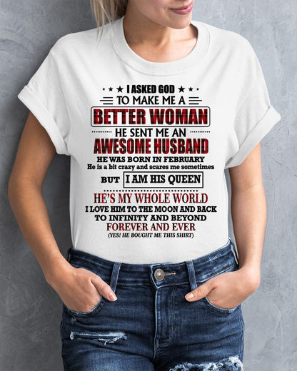 FEBRUARY - GOD SENT ME AN AWESOME HUSBAND - GIFT FROM HUSBAND - CCDI02 (SKU12-321-02)