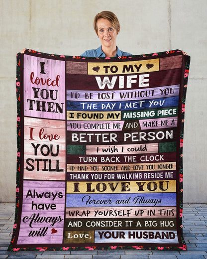 Special Gift For Your Wife Blanket - From Husband FULL (SKUB12-223)