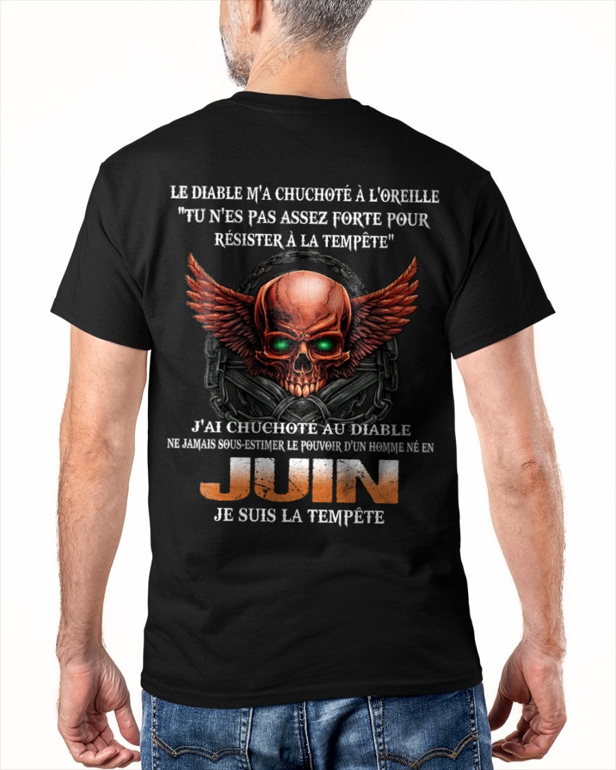 fr06 - Ne Jamais Sous-Estimer le Pouvoir d’un Homme Né en Juin – T-Shirt Homme - male / CCDI06 (SKU2605-92-06)