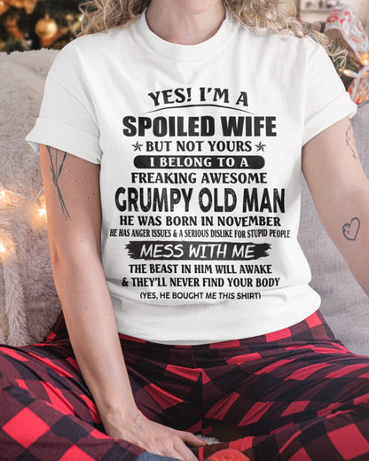 Grumpy Old Man November – Perfect gift for your wife From Husband – CCDI11 (SKU08-63-11)