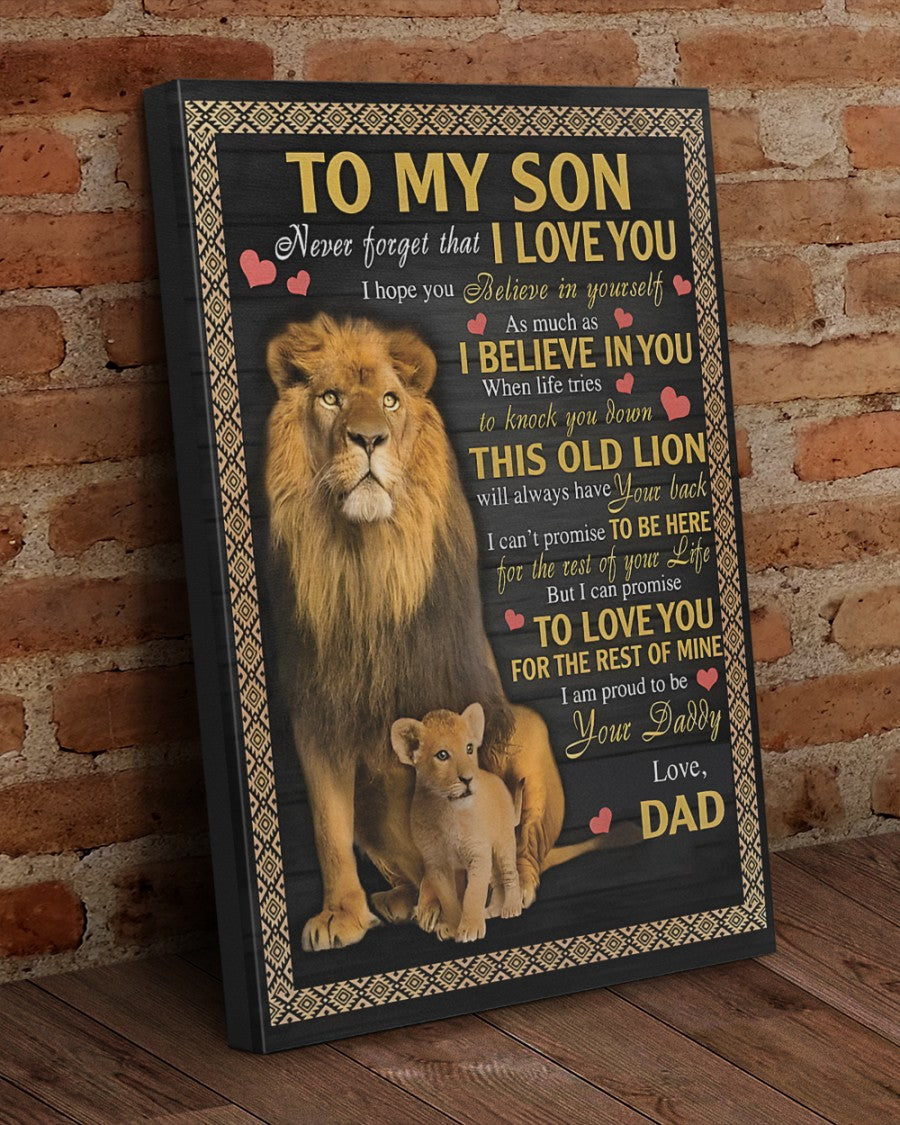 To My Son From Dad Canvas (SKU2604-112)