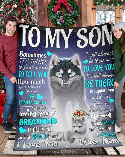 Gift for Son Blanket from Mom - Blanket (SKUB11-102)