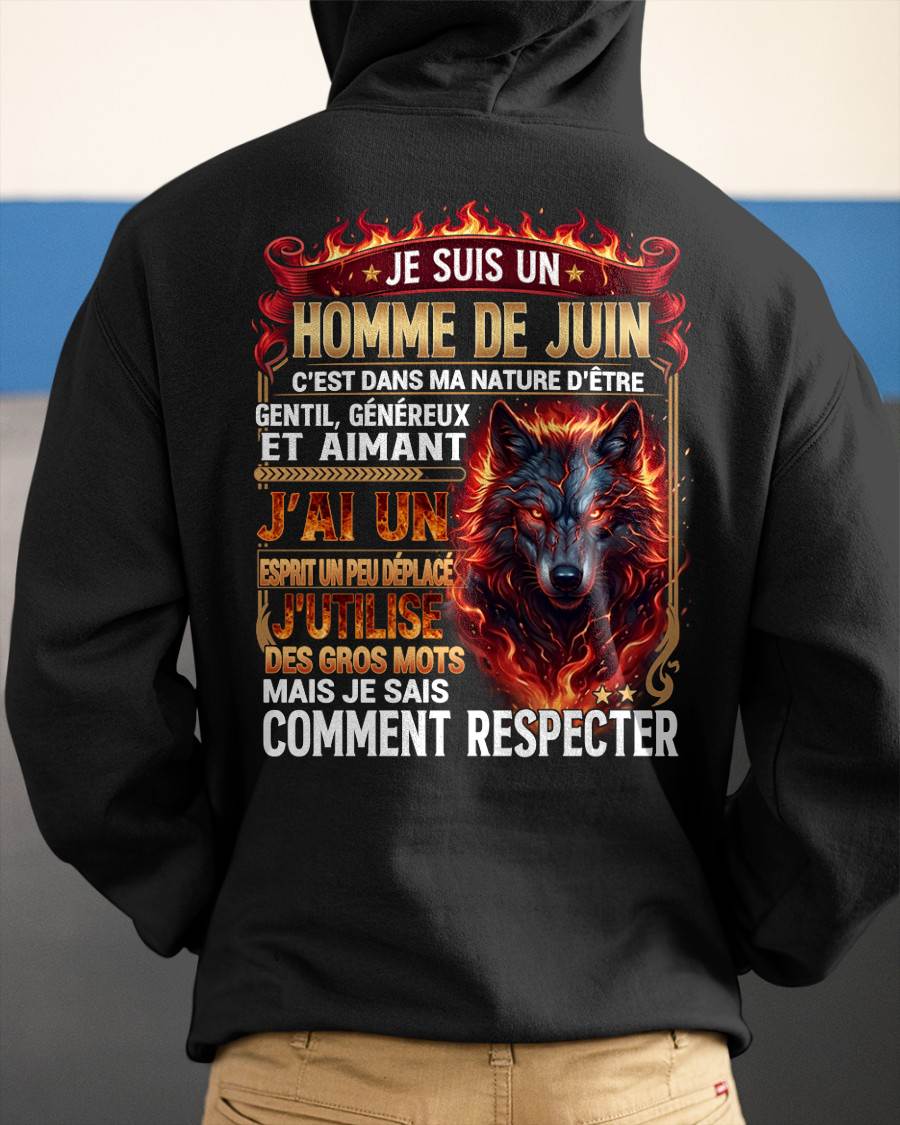 JUIN – ESPRIT MALICIEUX MAIS SAIT RESPECTER - T-SHIRT ANNIVERSAIRE HOMME - IMPRESSION DTG PREMIUM - frCCDI06 (SKU2604-87-06)