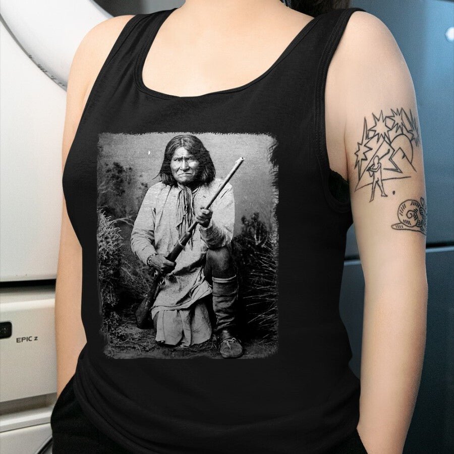 Native American T-Shirts, Vintage Native American Unisex T-Shirt/Hoodie/Sweatshirt HLT00 - Geronimo t shirt Warrior Native American T-Shirt (1)