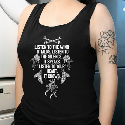 Native American T-Shirts, Vintage Native American Unisex T-Shirt/Hoodie/Sweatshirt HLT00 - Native American Dreamcatcher Poem Women T-Shirt (1)