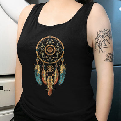 Native American T-Shirts, Vintage Native American Unisex T-Shirt/Hoodie/Sweatshirt HLT00 - Dream Catcher Native American Tribal T-Shirt