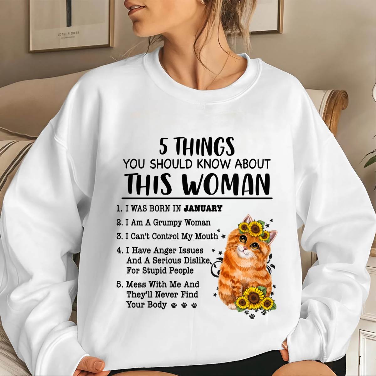 JANUARY - 5 THINGS YOU SHOULD KNOW ABOUT THIS WOMAN - FOR WOMEN - CCDI01 FMA (SKU2602-186-01)