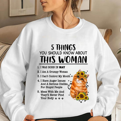 MAY - 5 THINGS YOU SHOULD KNOW ABOUT THIS WOMAN - FOR WOMEN - CCDI05 FMA (SKU2602-186-05)