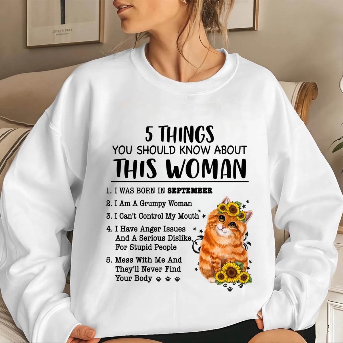 SEPTEMBER - 5 THINGS YOU SHOULD KNOW ABOUT THIS WOMAN - FOR WOMEN - CCDI09 FMA (SKU2602-186-09)