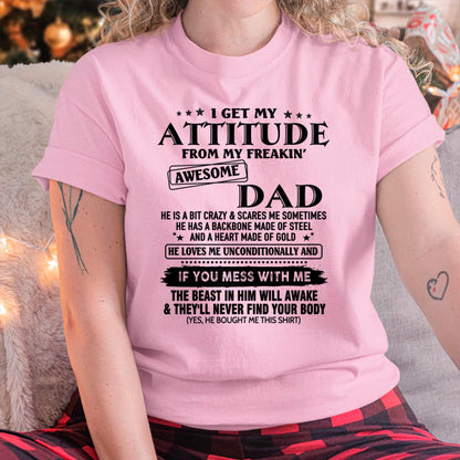 Attitude - Awesome Dad - Perfect gift for your daughter - ccdi00 FROM MAN (SKU-TDADC-00)