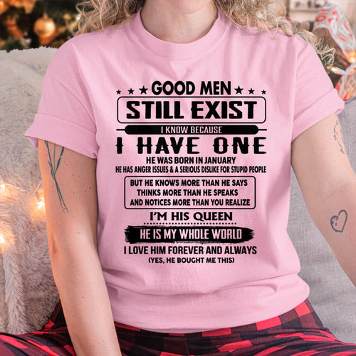 January - Good men Still Exist - gift for your girlfriend, wife from Husband - CCDI01 (SKU-GM-01)