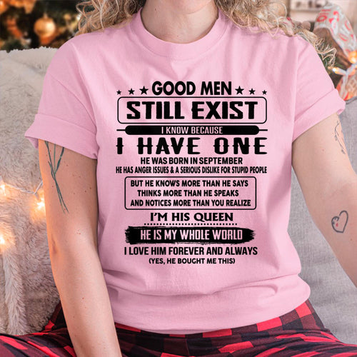 September - Good men Still Exist - gift for your girlfriend, wife from Husband - CCDI09 (SKU-GM-09)