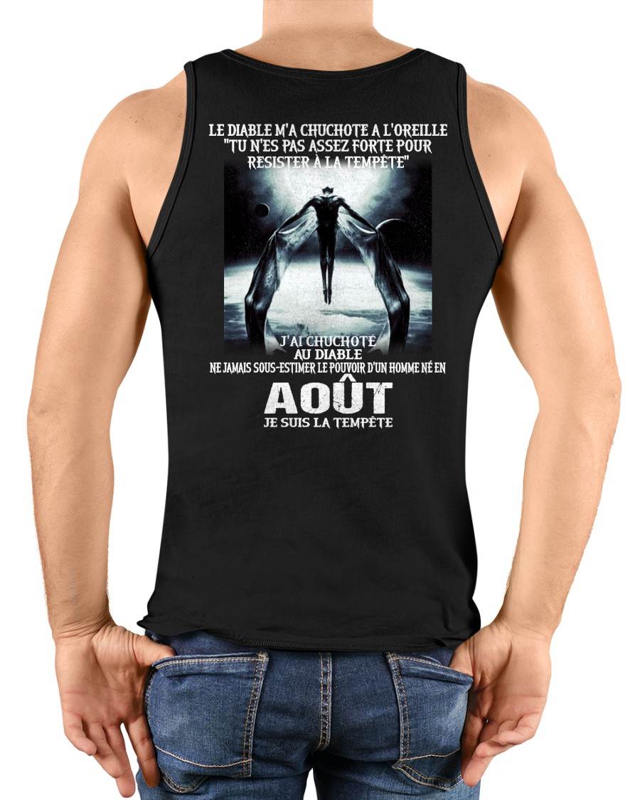 Je Suis la Tempête – Ne Jamais Sous-Estimer le Pouvoir d’un Homme Né en Août – T-Shirt Homme - male fr08 / CCDI08 (SKU26T-01160-08)
