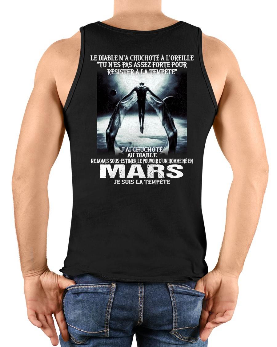 Je Suis la Tempête – Ne Jamais Sous-Estimer le Pouvoir d’un Homme Né en Mars – T-Shirt Homme - male fr03 / CCDI03 (SKU26T-01160-03)
