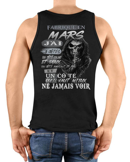 Fabriqué en Mars – J’ai 3 Côtés | T-Shirt Homme Caractère Fort - male fr03 / CCDI03 (SKU26T-01174-03)