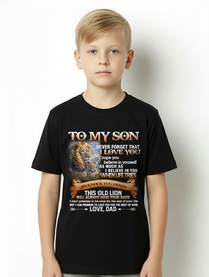 To My Son T-Shirt – Gift From Dad / Man - ccdi00 (SKU12-76)