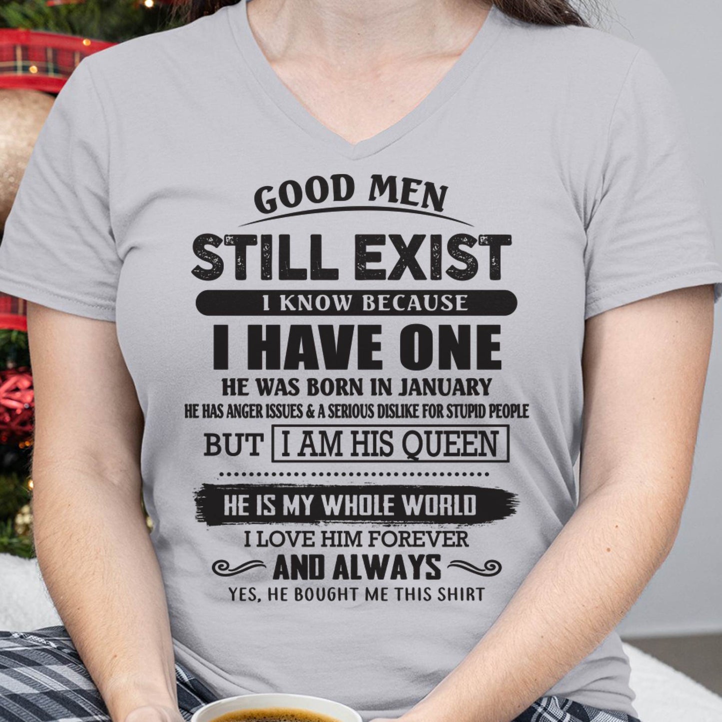 January - Good Men Still Exist - Perfect Gift For Girlfriend, Wife From Husband - CCDI01 (SKU07-166-01)