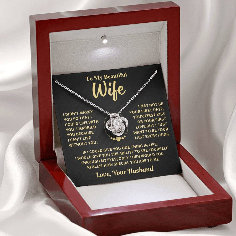 To My Wife From Husband Necklace (SKUJ06-89)