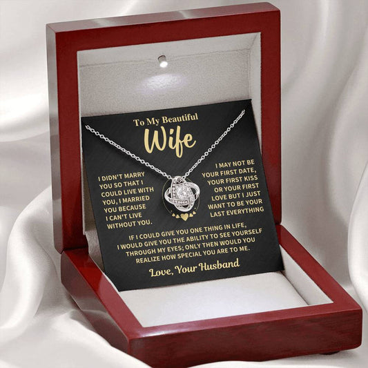 To My Wife From Husband Necklace (SKUJ06-89)