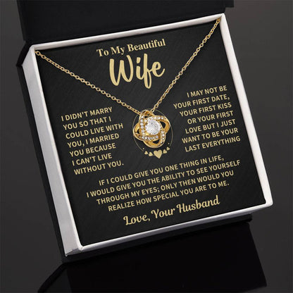 To My Wife From Husband Necklace (SKUJ06-89)