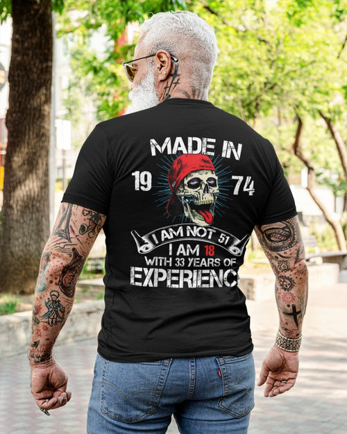 Years of experience 2025 - US1974 (SKU07-96-74)