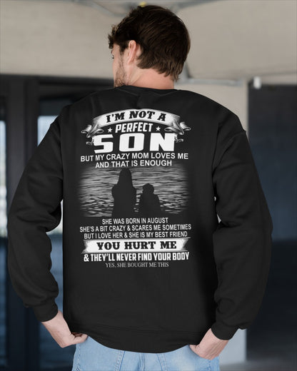 Crazy Mom - August - Perfect gift for your son - FROM WOMAN (SKU07-164-08)