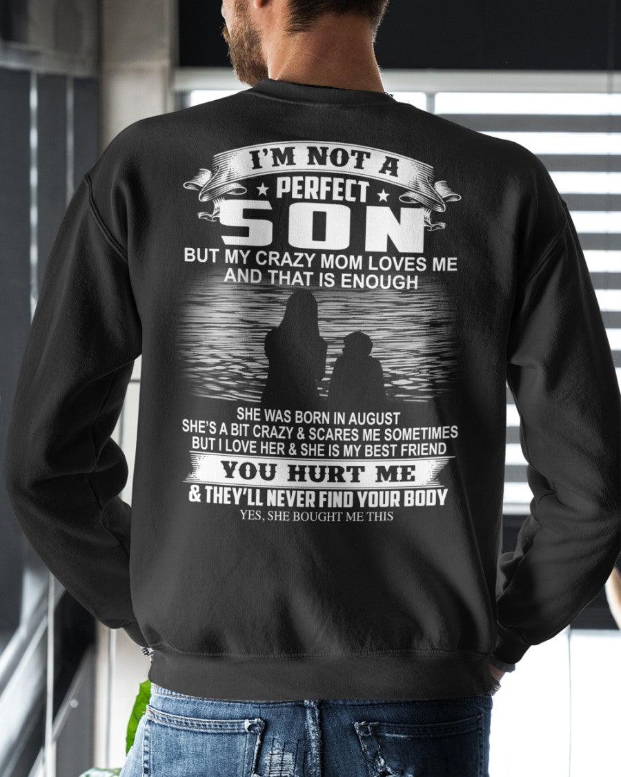Crazy Mom - August - Perfect gift for your son - FROM WOMAN (SKU07-164-08)