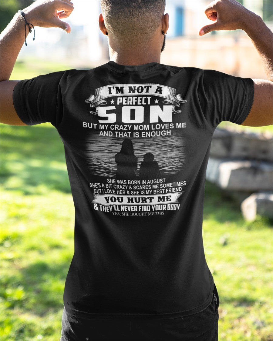 Crazy Mom - August - Perfect gift for your son - FROM WOMAN (SKU07-164-08)