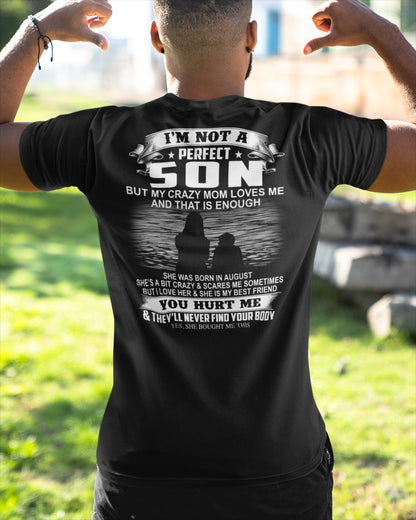 Crazy Mom - August - Perfect gift for your son - FROM WOMAN (SKU07-164-08)