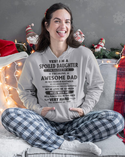November- Awesome Dad - Perfect gift for your daughter - FROM MAN ccdi11 (SKU07-138-11)